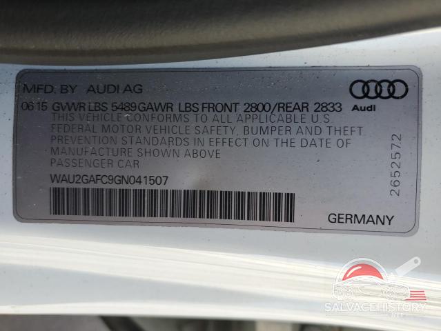 WAU2GAFC9GN041507 2016 AUDI A7 photo no. 13