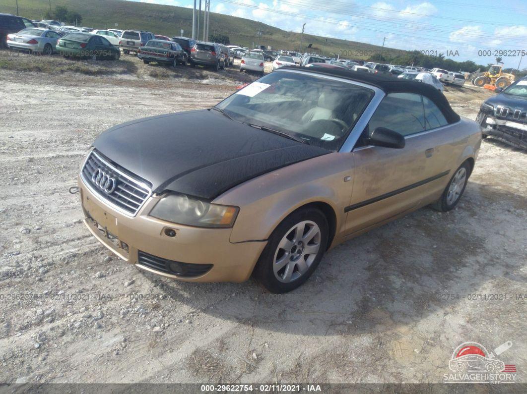 WAUAT48H43K017256 2003 AUDI A4 photo no. 2