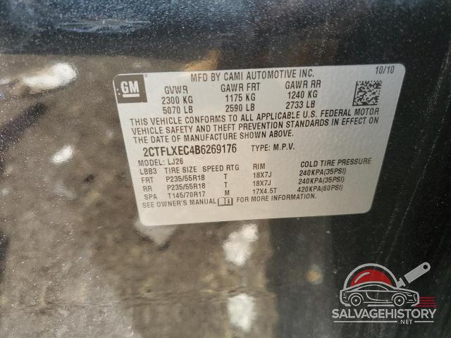 2CTFLXEC4B6269176 2011 GMC TERRAIN photo no. 12