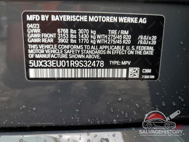 5UX33EU01R9S32478 2024 BMW X5 M60I photo no. 13