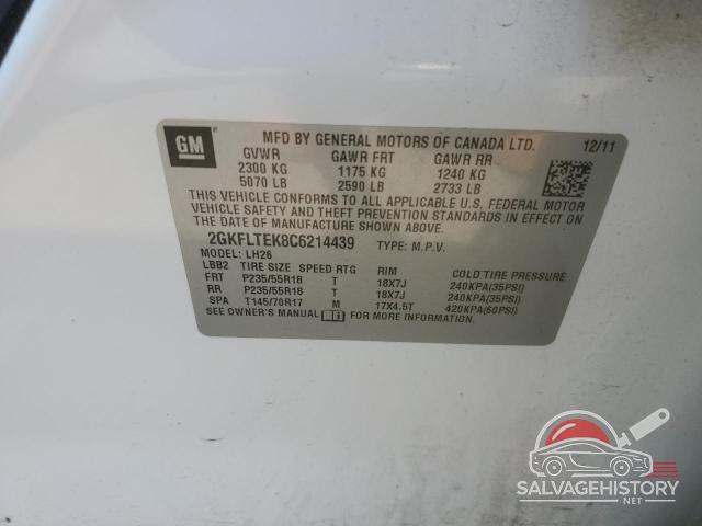 2GKFLTEK8C6214439 2012 GMC TERRAIN photo no. 13