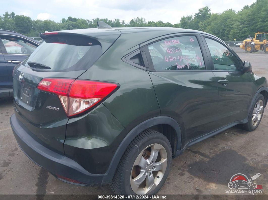 3CZRU6H38GM722251 2016 HONDA HR-V photo no. 4