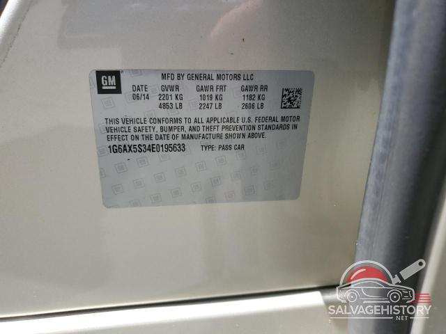 1G6AX5S34E0195633 2014 CADILLAC CTS photo no. 12