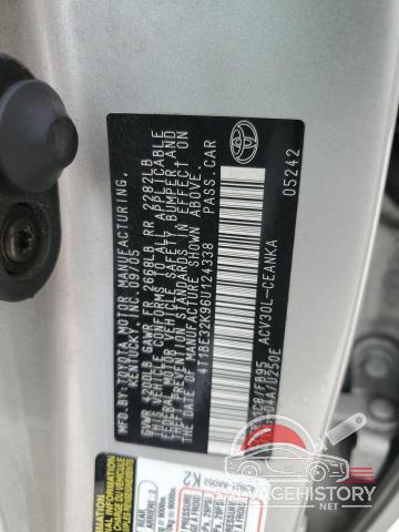 4T1BE32K96U124338 2006 TOYOTA CAMRY LE photo no. 12
