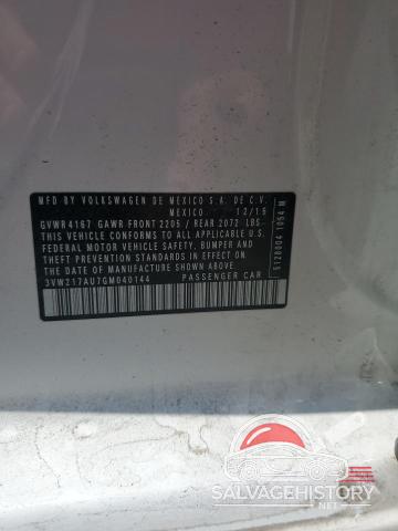 3VW217AU7GM040144 2016 VOLKSWAGEN GOLF S/SE photo no. 12