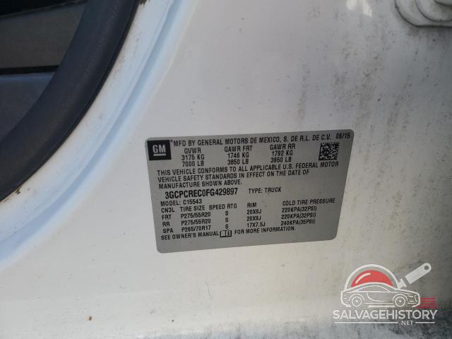 3GCPCREC0FG429897 2015 CHEVROLET ALL Models photo no. 12