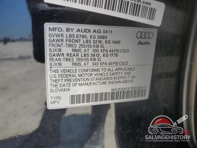 WA1CGAFE7BD009477 2011 AUDI Q7 photo no. 12