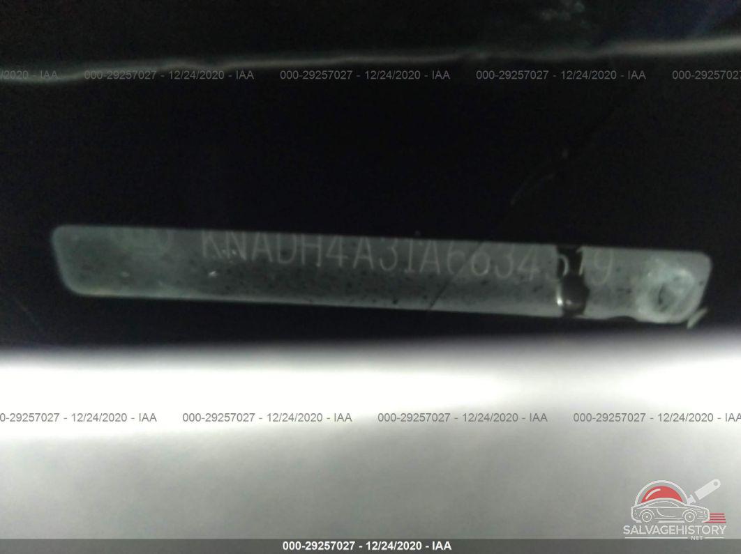 KNADH4A31A6634519 2010 KIA RIO photo no. 9