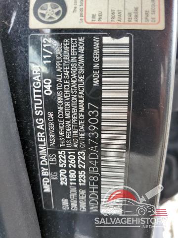 WDDHF8JB4DA739037 2013 MERCEDES-BENZ E-CLASS photo no. 12