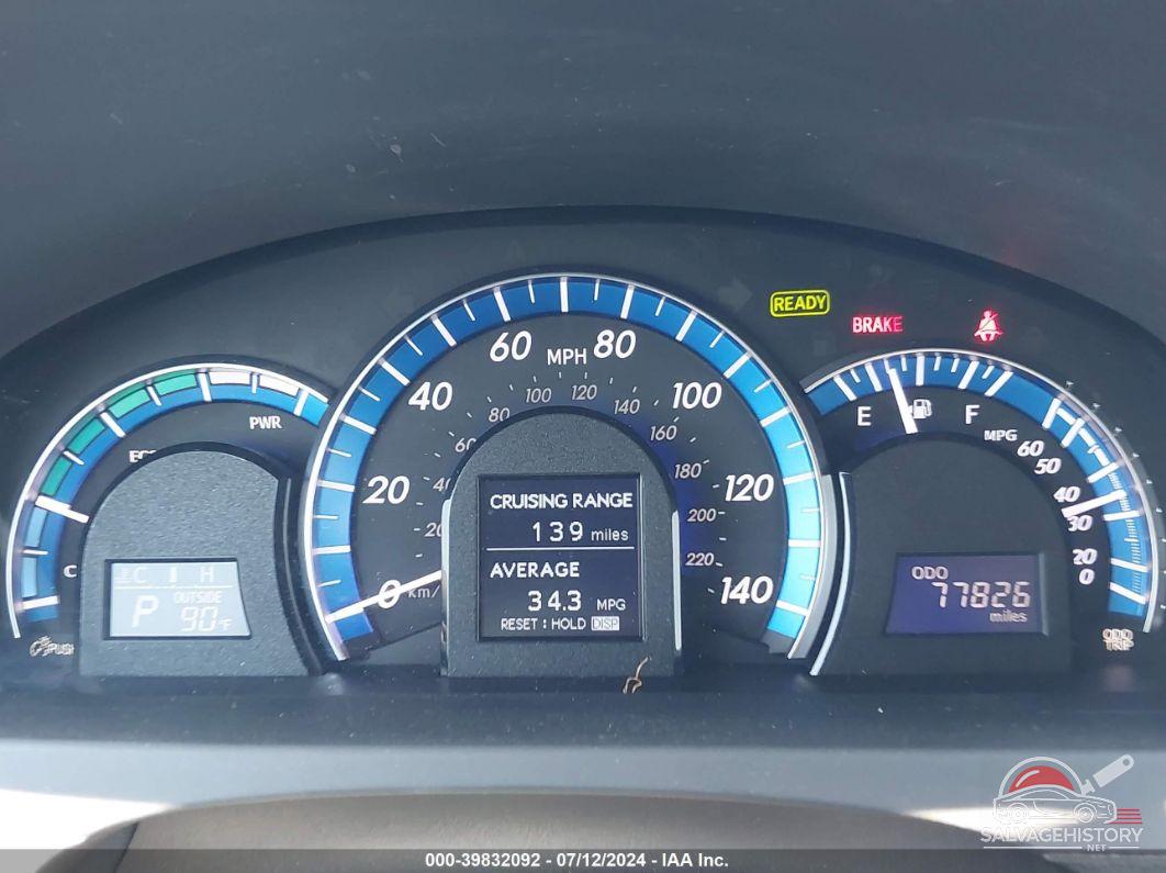 4T1BD1FK6CU047005 2012 TOYOTA CAMRY HYBRID photo no. 7