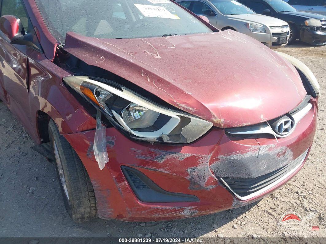 5NPDH4AE9FH650615 2015 HYUNDAI ELANTRA photo no. 6