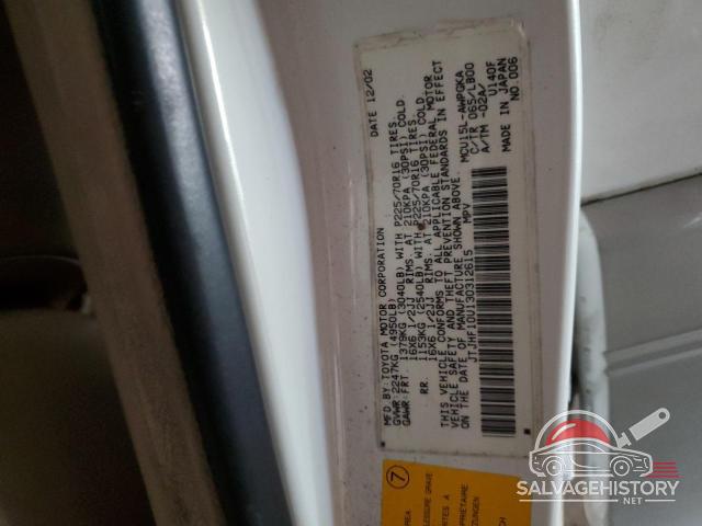 JTJHF10U130312615 2003 LEXUS RX300 photo no. 13