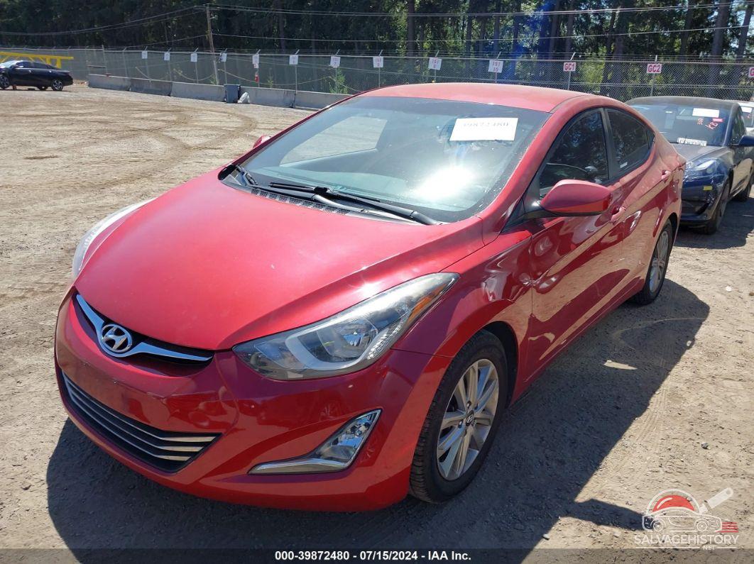 KMHDH4AEXFU412399 2015 HYUNDAI ELANTRA photo no. 2