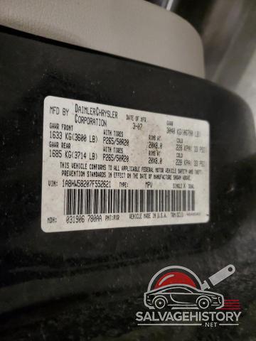1A8HW58207F552621 2007 CHRYSLER ASPEN photo no. 13