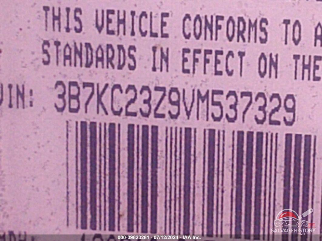3B7KC23Z9VM537329 1997 DODGE RAM 2500 photo no. 9