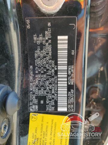 JTEHF21A430146230 2003 TOYOTA HIGHLANDER photo no. 13