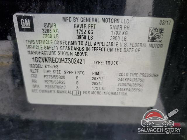 1GCVKREC0HZ302421 2017 CHEVROLET ALL Models photo no. 12