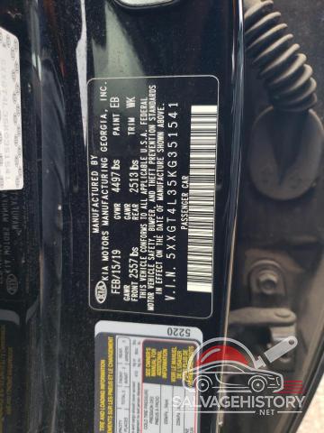 5XXGT4L35KG351541 2019 KIA OPTIMA photo no. 12