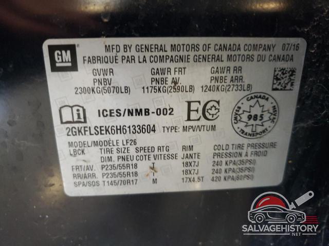 2GKFLSEK6H6133604 2017 GMC TERRAIN photo no. 13