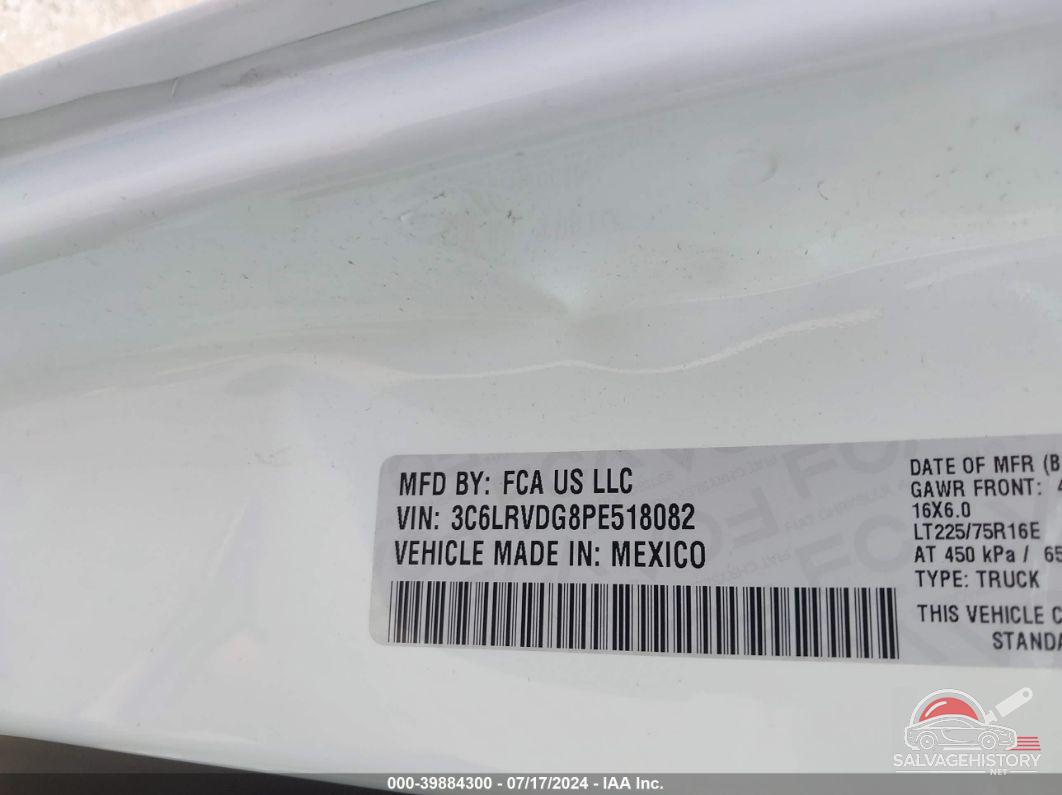 3C6LRVDG8PE518082 2023 RAM PROMASTER 2500 photo no. 9