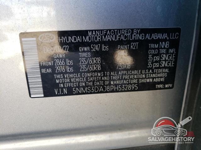 5NMS3DAJ8PH532895 2023 HYUNDAI SANTA FE photo no. 14