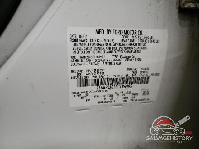 1FAHP2J83EG186992 2014 FORD TAURUS photo no. 13