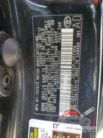 2T1BU4EE6CC894024 2012 TOYOTA COROLLA photo no. 12