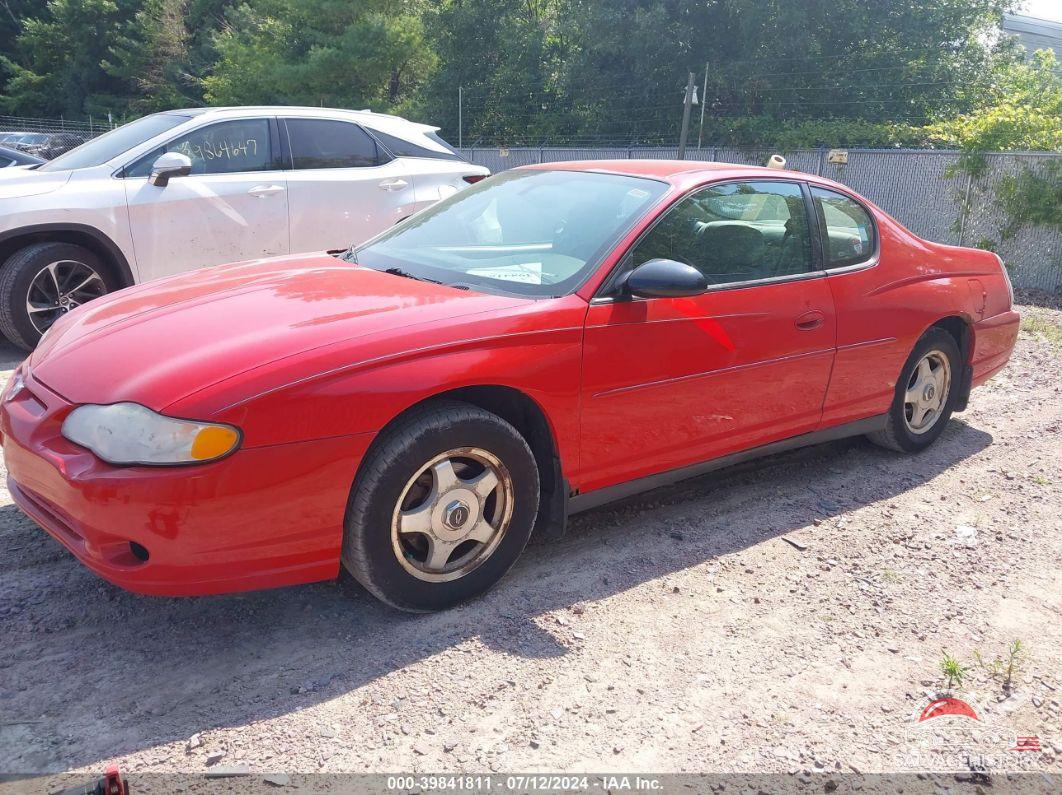 2G1WW12E849344493 2004 CHEVROLET MONTE CARLO photo no. 2