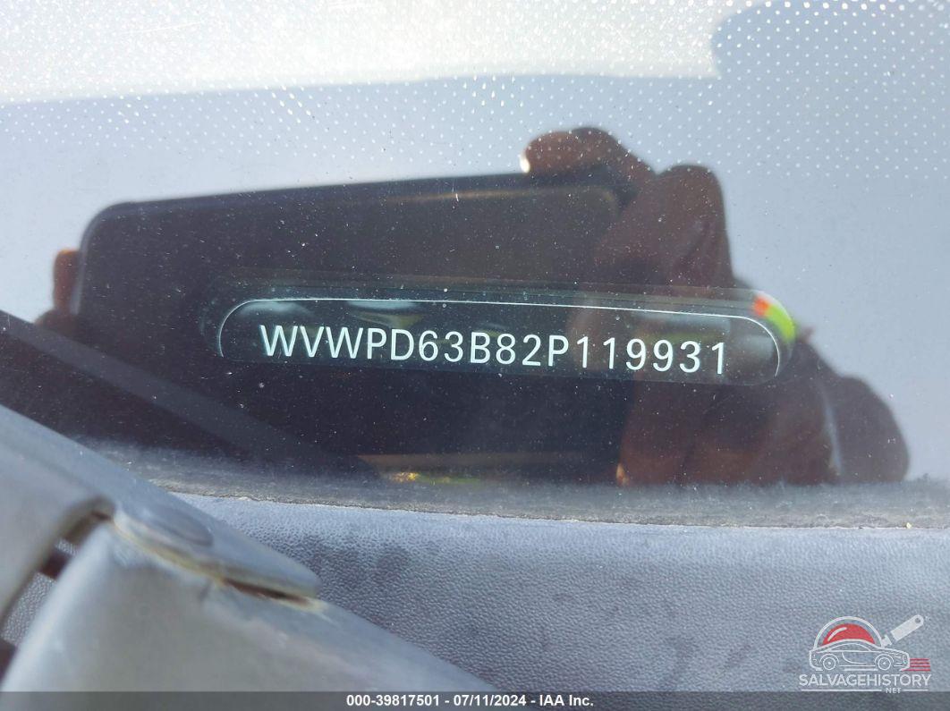 WVWPD63B82P119931 2002 VOLKSWAGEN PASSAT photo no. 9