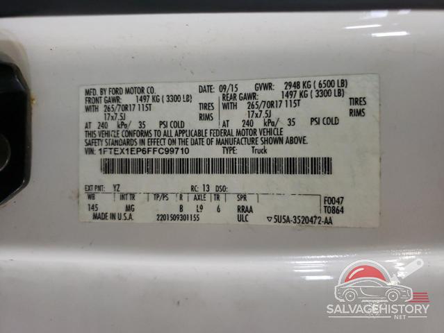 1FTEX1EP6FFC99710 2015 FORD F150 SUPER photo no. 12