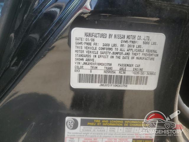 JNKAY01F16M263758 2006 INFINITI M35 photo no. 12