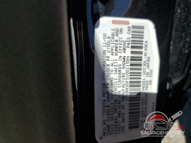 JTHBN30F510011589 2001 LEXUS LS430 photo no. 12