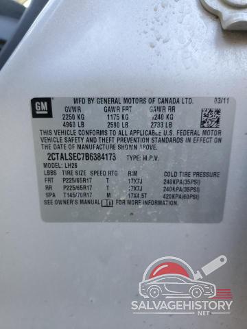 2CTALSEC7B6384173 2011 GMC TERRAIN photo no. 13