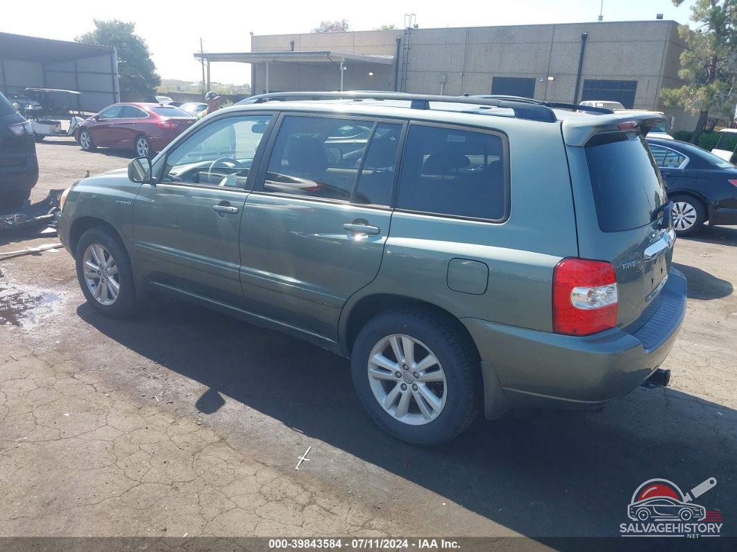 JTEDW21A870018187 2007 TOYOTA HIGHLANDER HYBRID photo no. 3