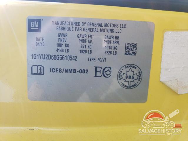 1G1YU2D66G5610542 2016 CHEVROLET CORVETTE photo no. 12