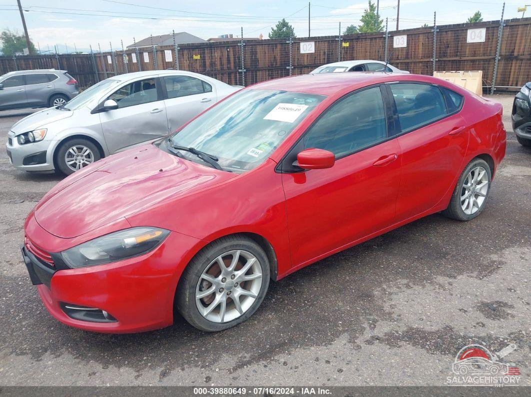 1C3CDFBH4DD640643 2013 DODGE DART photo no. 2
