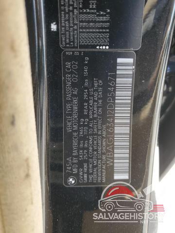 WBAGL63412DP54671 2002 BMW 7 SERIES photo no. 12