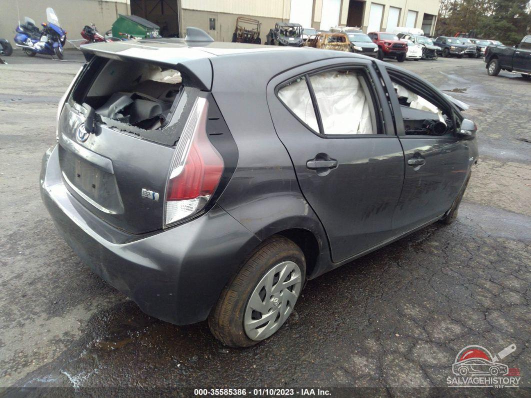 JTDKDTB38G1126536 2016 TOYOTA PRIUS C photo no. 4