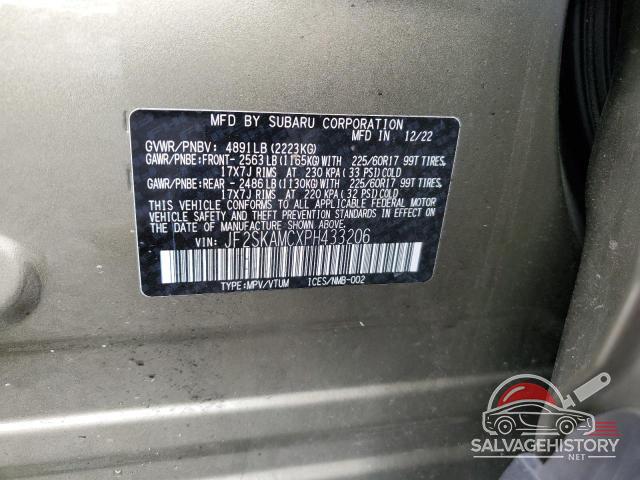 JF2SKAMCXPH433206 2023 SUBARU FORESTER photo no. 14