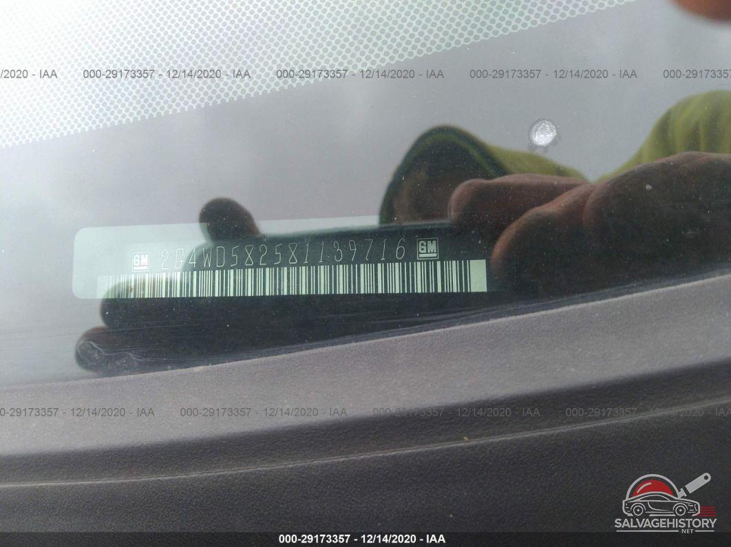 2G4WD582581139716 2008 BUICK LACROSSE photo no. 9