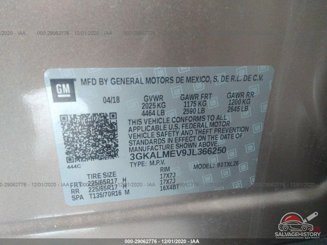 3GKALMEV9JL366250 2018 GMC TERRAIN photo no. 9