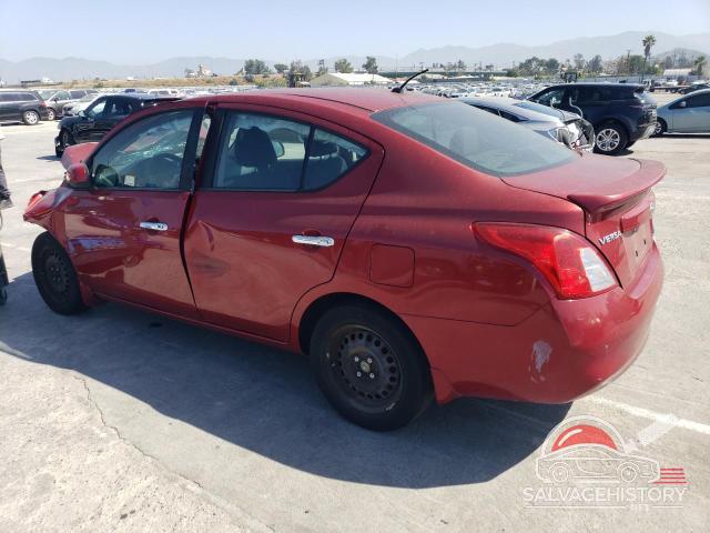 3N1CN7AP8CL944514 2012 NISSAN VERSA photo no. 2
