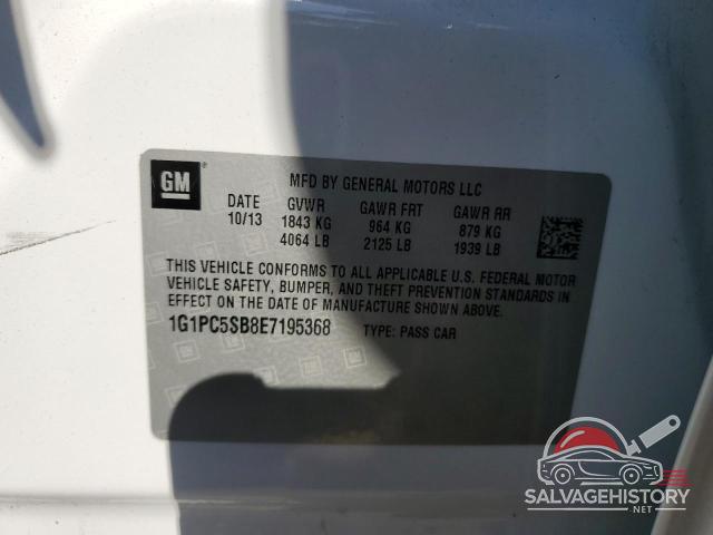 1G1PC5SB8E7195368 2014 CHEVROLET CRUZE photo no. 12