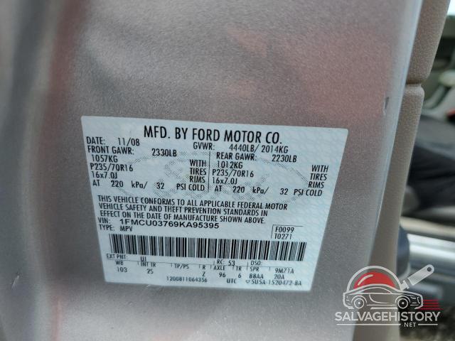 1FMCU03769KA95395 2009 FORD ESCAPE photo no. 13