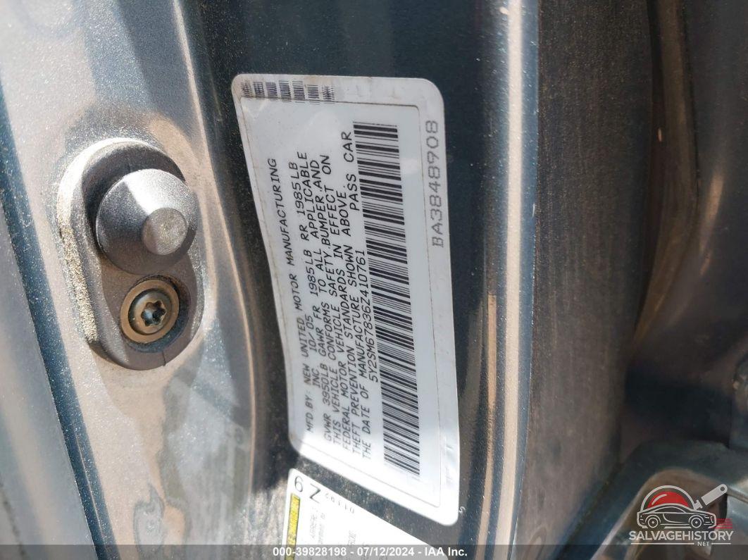 5Y2SM67836Z410761 2006 PONTIAC VIBE photo no. 9