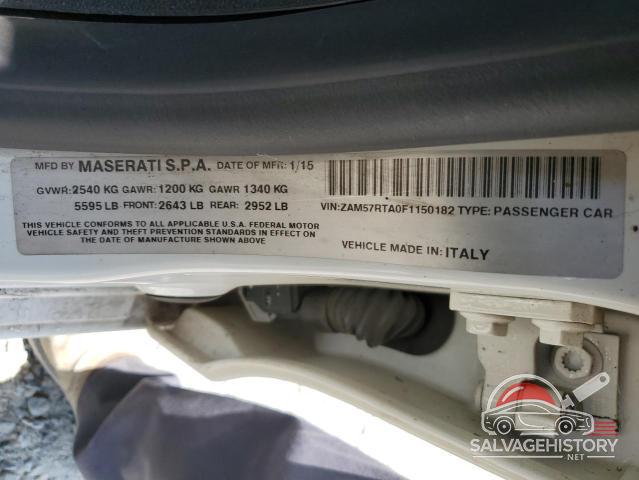 ZAM57RTA0F1150182 2015 MASERATI ALL MODELS photo no. 12