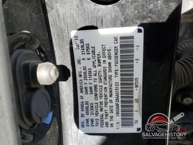 19UUA8F28AA015123 2010 ACURA TL photo no. 12