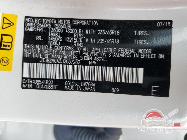 JTJBZMCA3J2037282 2018 LEXUS RX350 photo no. 13