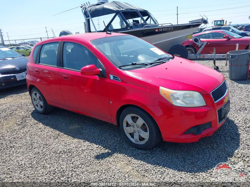 KL1TD66E09B651631 2009 CHEVROLET AVEO photo no. 1