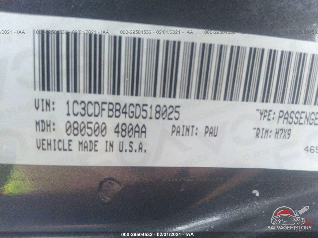 1C3CDFBB4GD518025 2016 DODGE DART photo no. 9